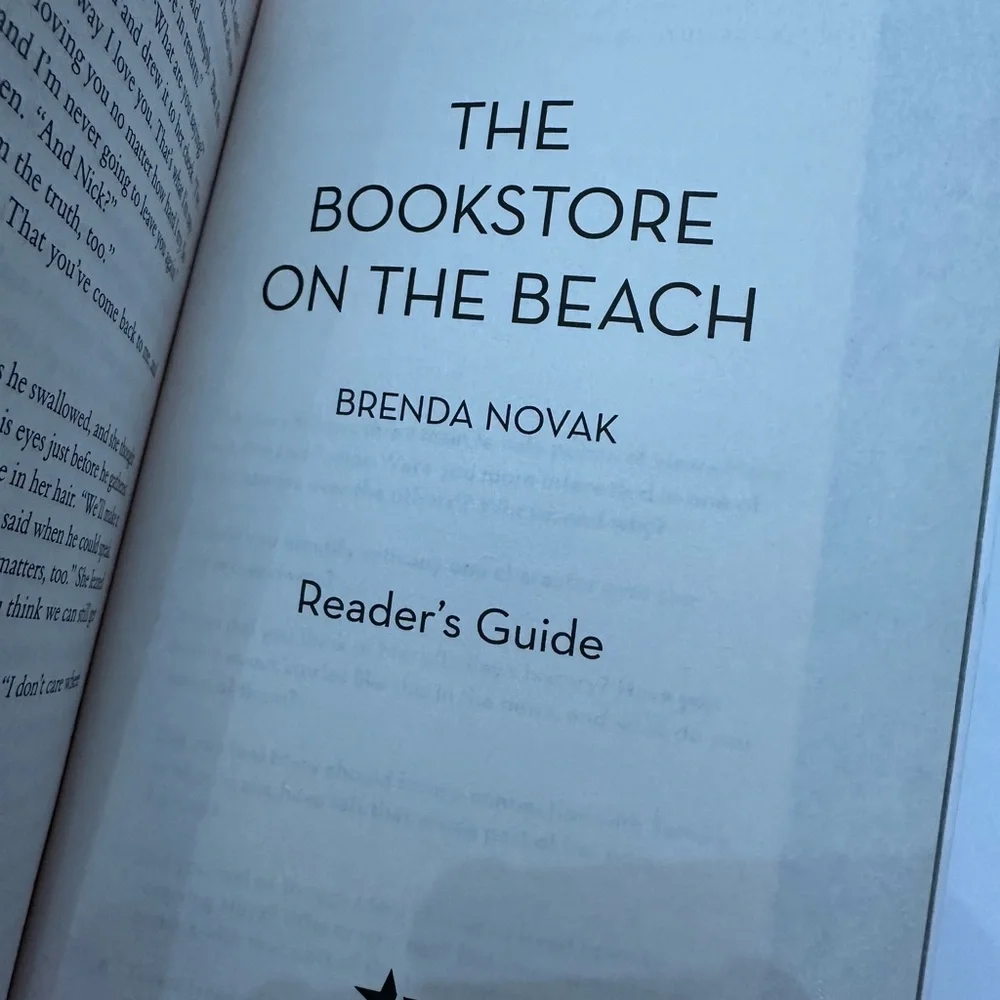 The Bookstore On The Beach by Brenda Novak Paperback Book Romance